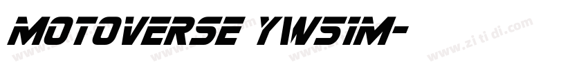 motoverse yw51m字体转换